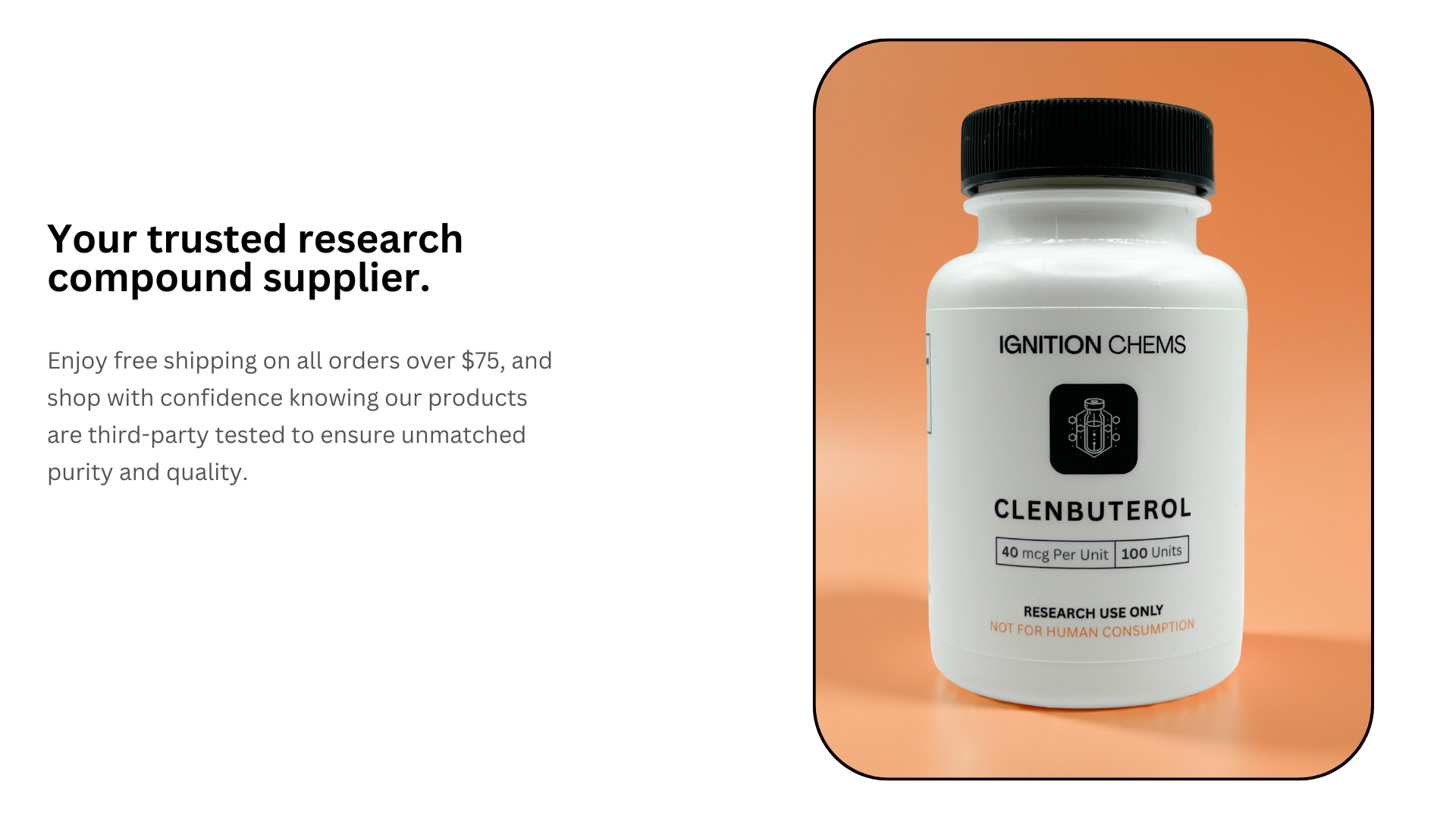 Ignition Chems is a chemical supplier that sells sarms, peptides and other compounds for your research needs. All of our products are lab tested to ensure identity, purity and, concentration.